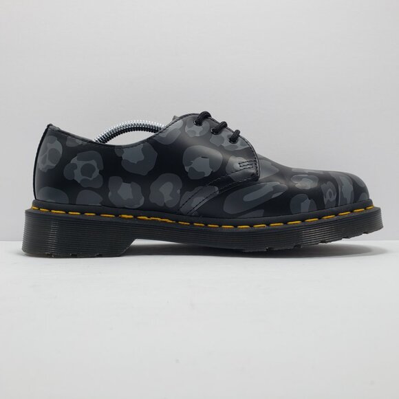 Dr. Martens 1461 Skull Leopard Print Oxford Black 27686 Men's Size 7 / Women's 8 - Picture 6 of 12